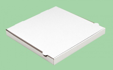 Pizza krabica priemer 36, bielo-hnedá.